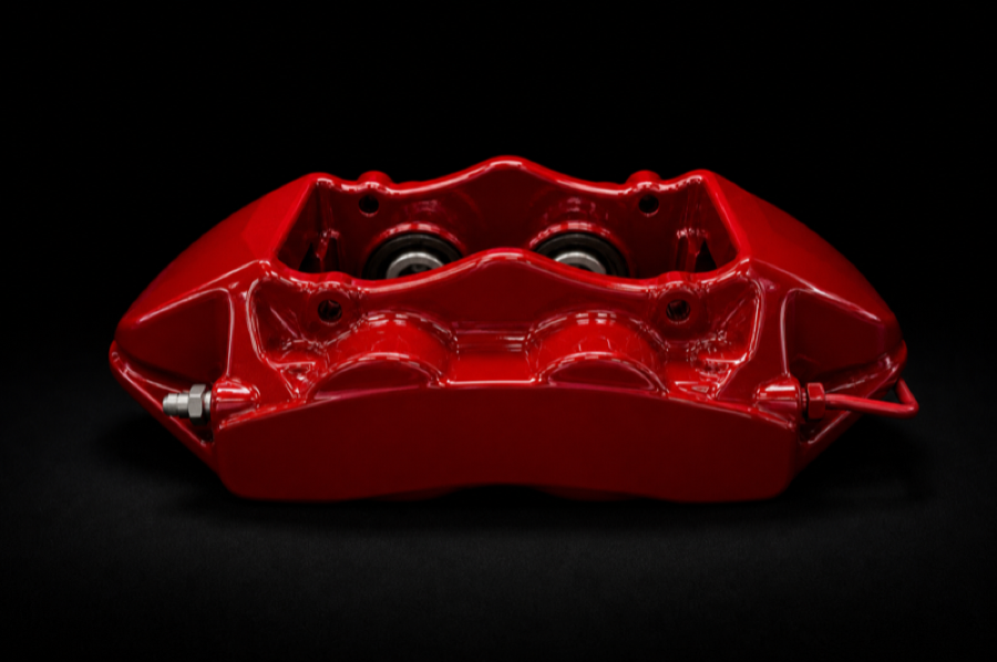 Brembo GT4 — внешняя сторона, красный корпус без логотипа
